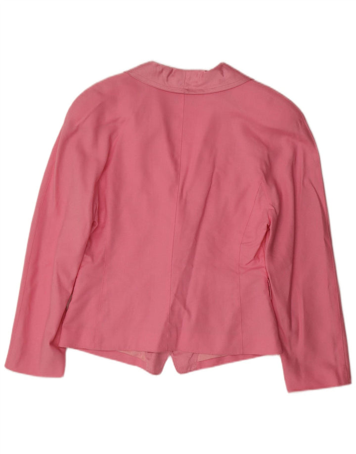 VERA MONT Γυναικείο σακάκι blazer 3 κουμπιών UK 14 Medium Pink Floral