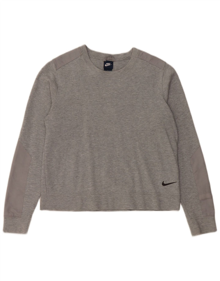 Γυναικείο φούτερ Nike Jumper UK 16 μεγάλο γκρι βαμβακερό