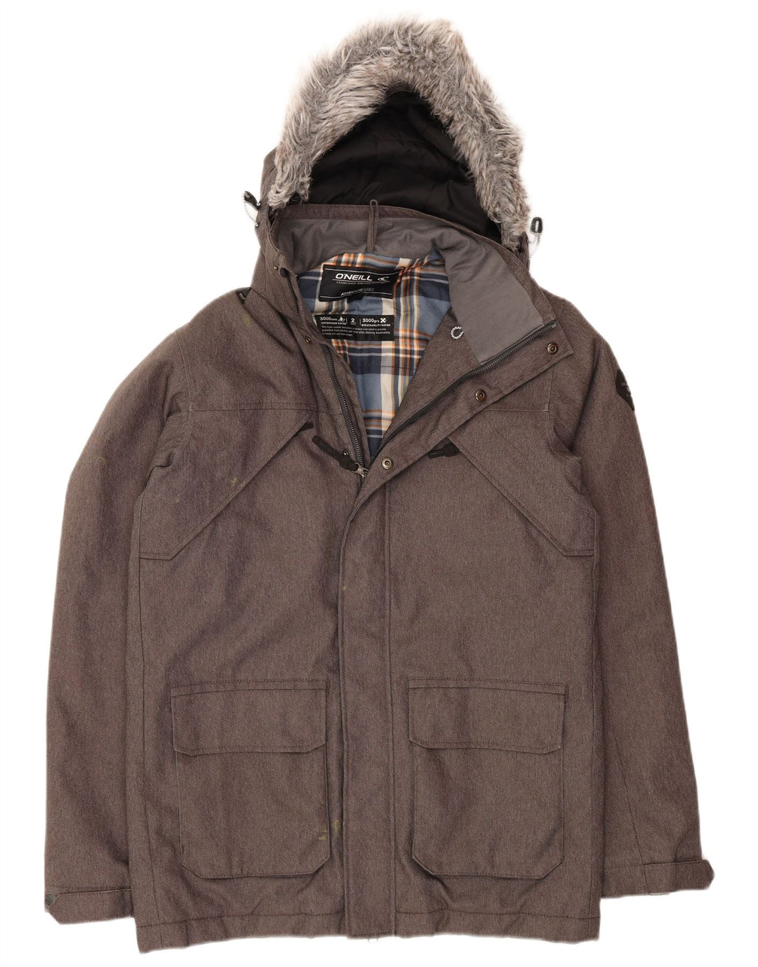 Ανδρικό μπουφάν με κουκούλα O'Neill UK 36 Small Grey Polyester