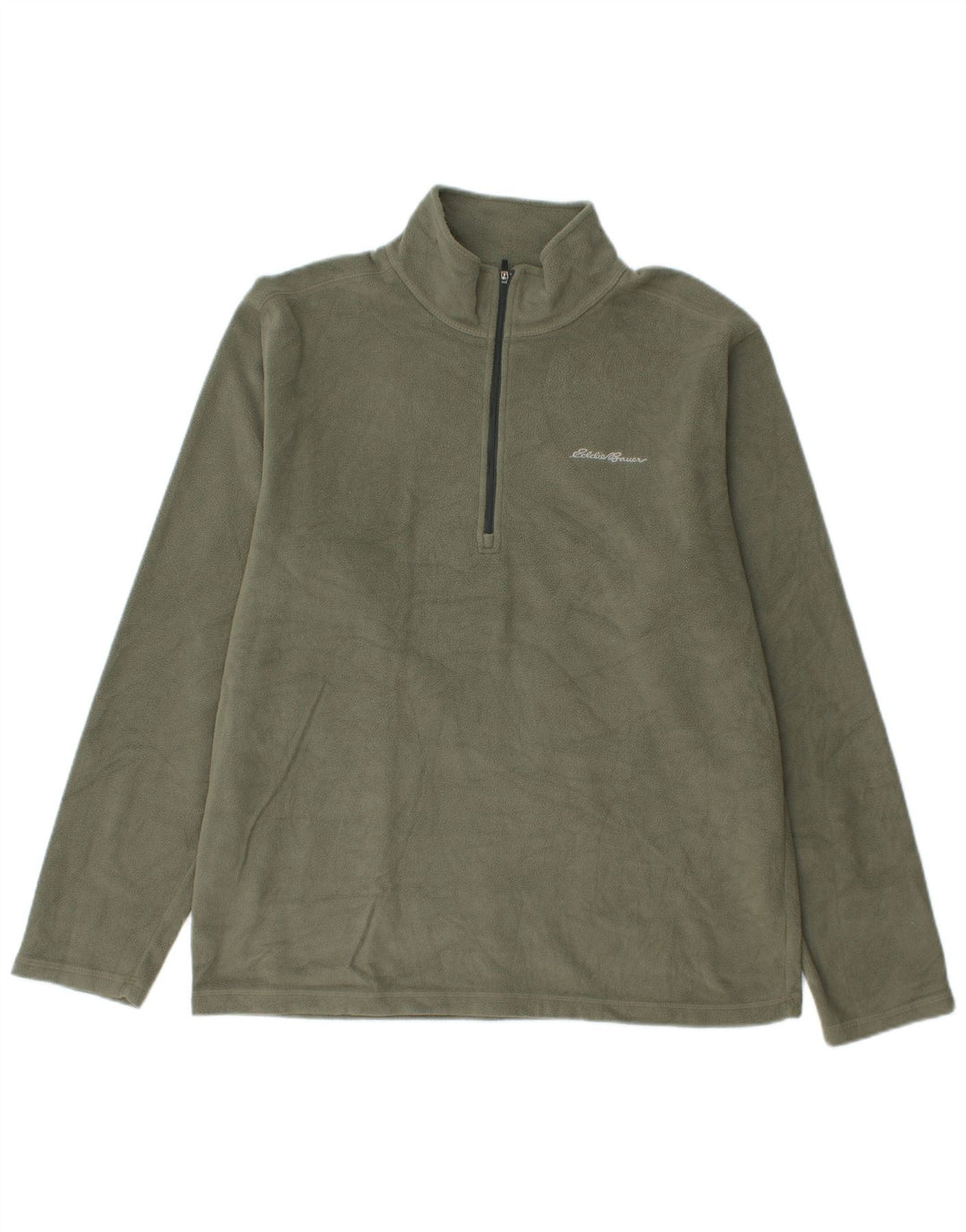 Eddie Bauer Ανδρικό φερμουάρ Fleece Jumper Μεσαίο χακί πολυεστέρας