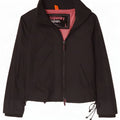 Superdry γυναικείο μπουφάν βροχής UK 16 μεγάλο μαύρο νάιλον