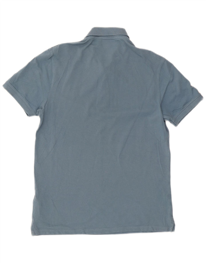 Ανδρικό πουκάμισο πόλο Lyle & Scott, μεσαίο μπλε βαμβακερό