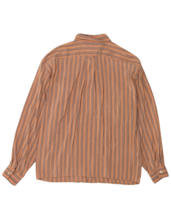 Vintage γυναικείο πουκάμισο UK 18 XL καφέ ριγέ