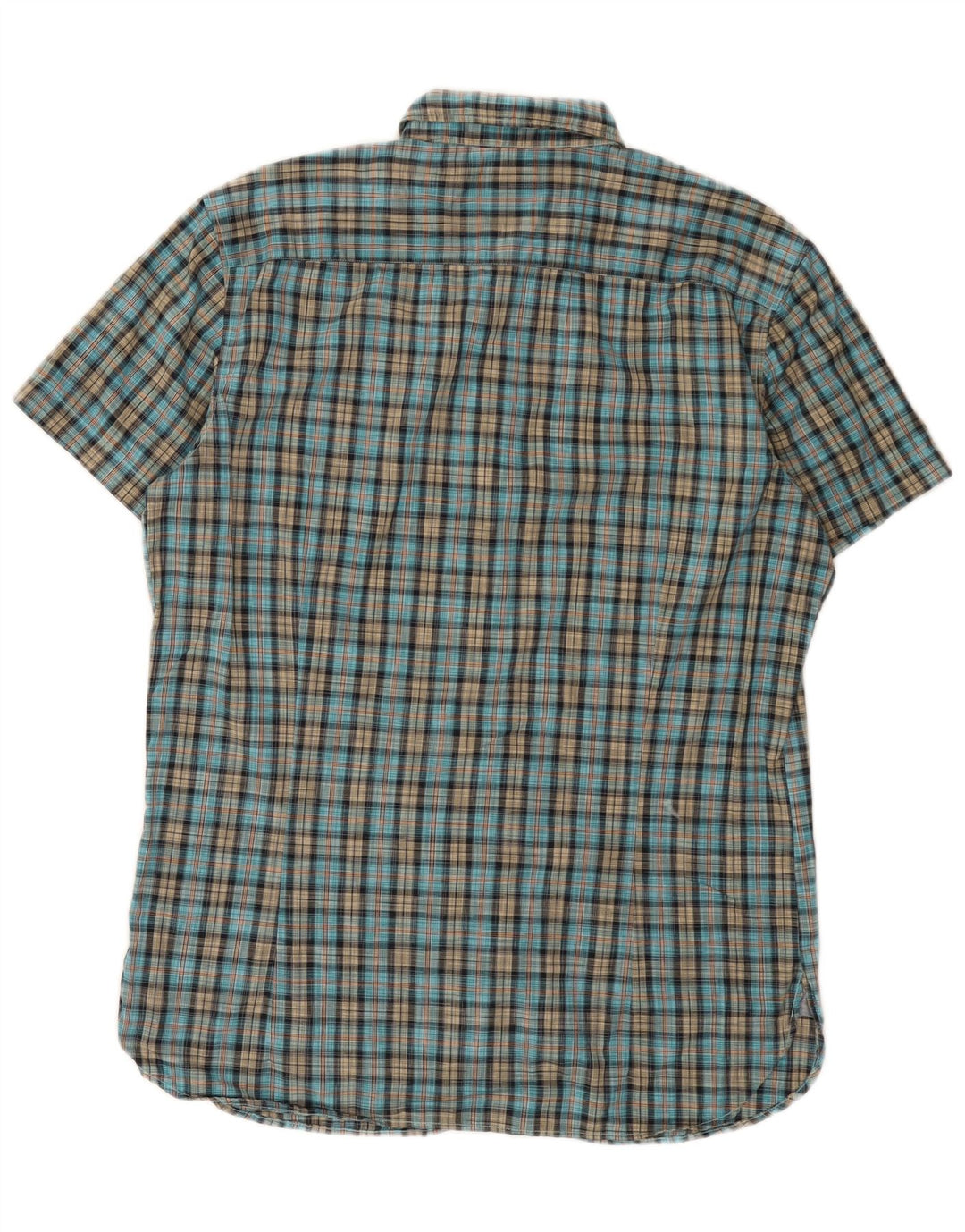 Ανδρικό κοντομάνικο πουκάμισο Hugo Boss XL Μπλε βαμβακερό