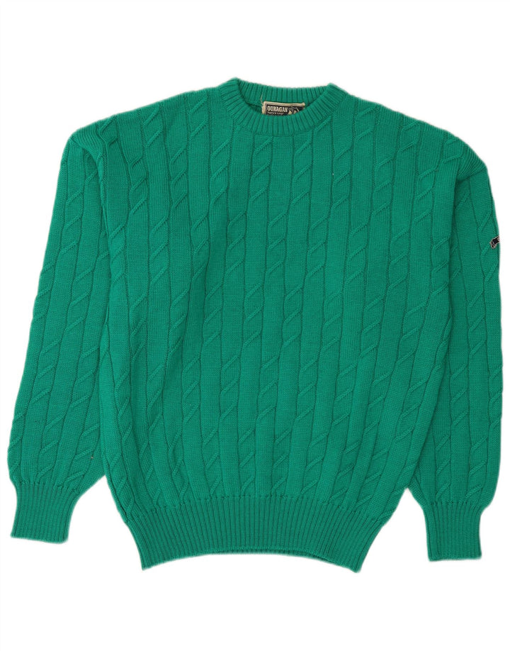 Ανδρικό πουλόβερ Ouragan Crew Neck Jumper Μικρό Πράσινο Μαλλί