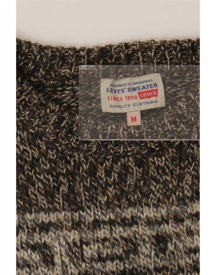 Γυναικείο πουλόβερ Levi's Crew Neck Jumper UK 14 Medium Brown Fair Isle