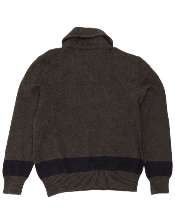 Πόλο Ralph Lauren Ανδρικό πουλόβερ με σάλι με λαιμό, μεγάλο γκρι χρώμα