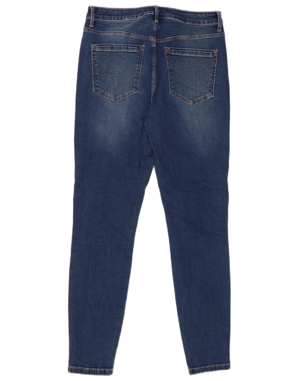 Jack Wills Γυναικεία Aimie Ψηλόχρωμα Skinny Jeans W30 L28 Blue Cotton
