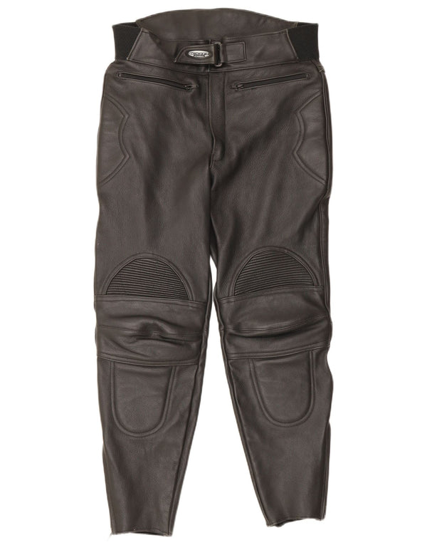 Scott γυναικείο δερμάτινο παντελόνι Moto Racer UK 16 Large W34 L27 Black Biker