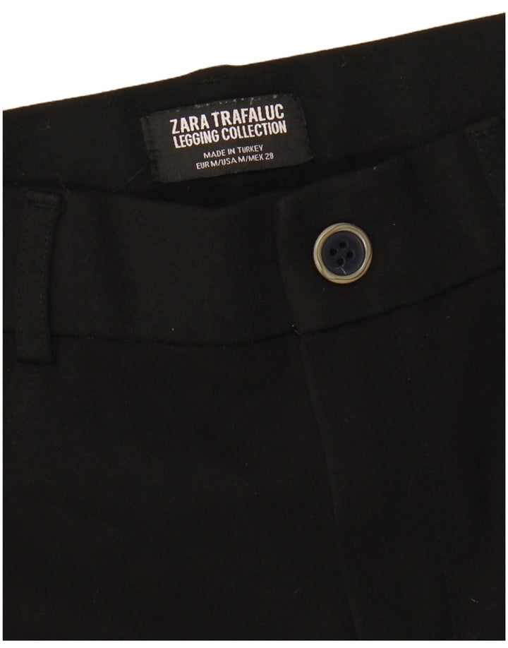 ZARA Womens Legging Cropped Trousers Medium W28 L25 Black