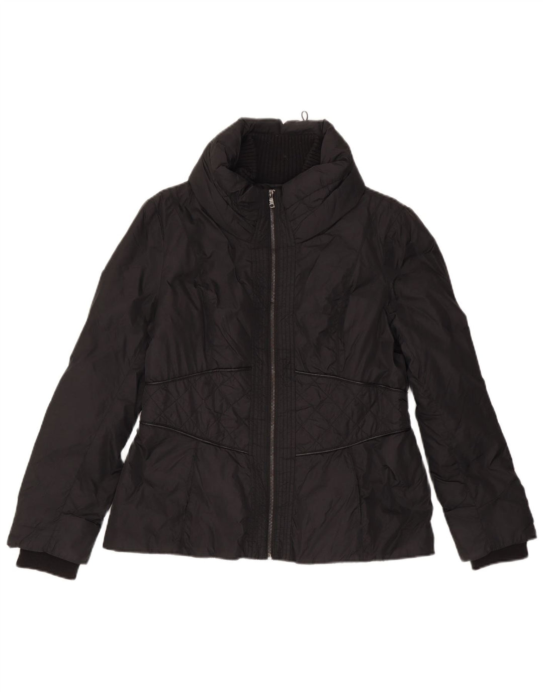 Zara Γυναικείο Καπιτονέ μπουφάν UK 18 XL Μαύρο Πολυεστέρας