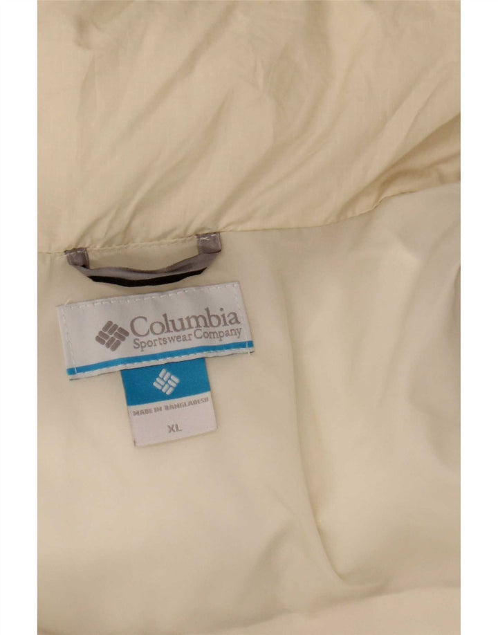 Columbia Γυναικείο μπουφάν με επένδυση UK 18 XL από λευκό πολυεστέρα