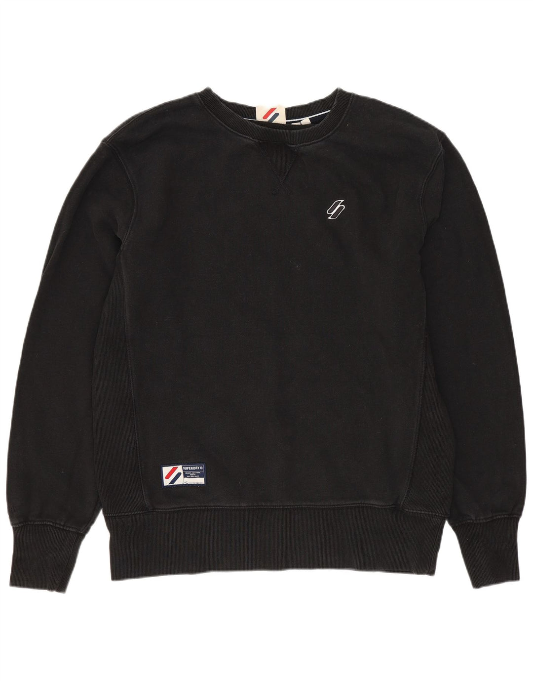 Ανδρικό φούτερ Superdry Jumper Μεσαίο μαύρο βαμβακερό
