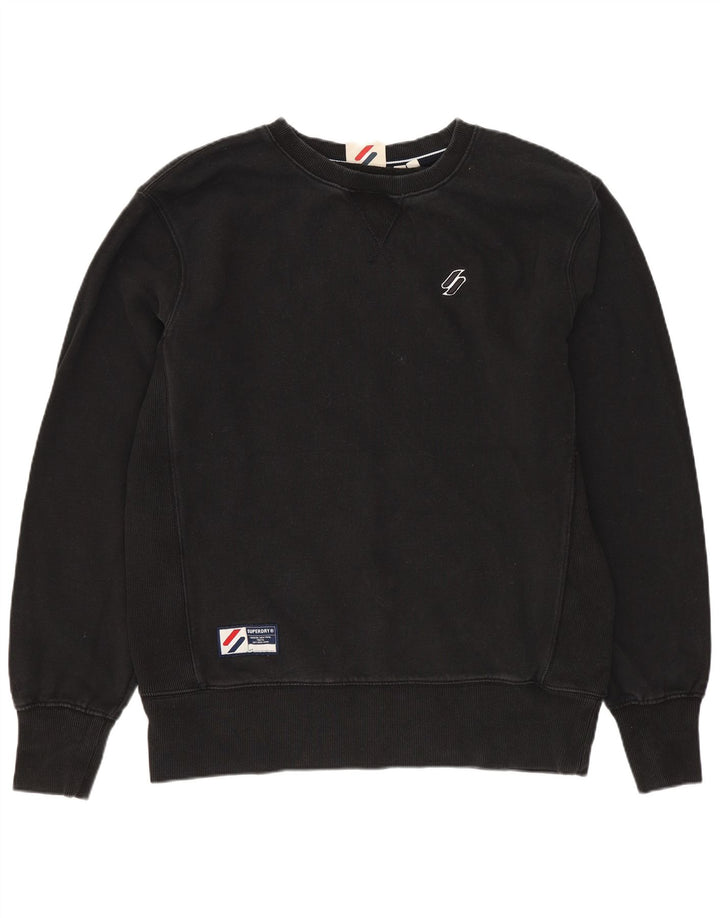 Ανδρικό φούτερ Superdry Jumper Μεσαίο μαύρο βαμβακερό