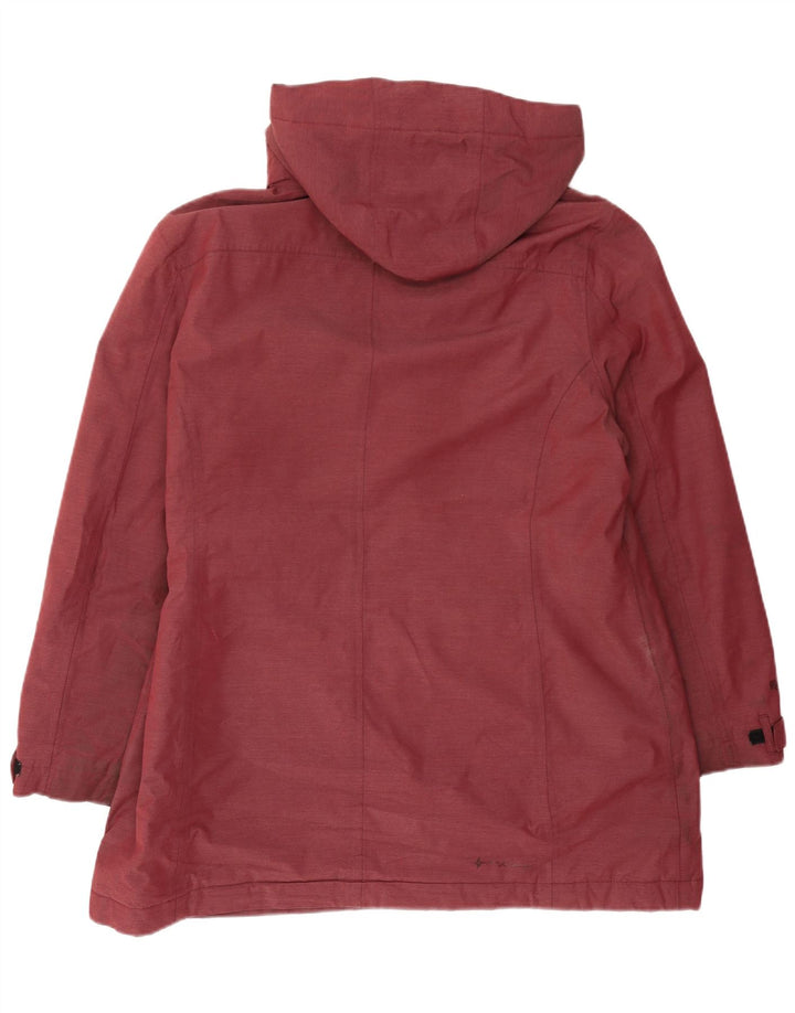 MC Kinley γυναικείο μπουφάν με κουκούλα αντιανεμικό UK 18 XL πολυεστέρας μπορντό