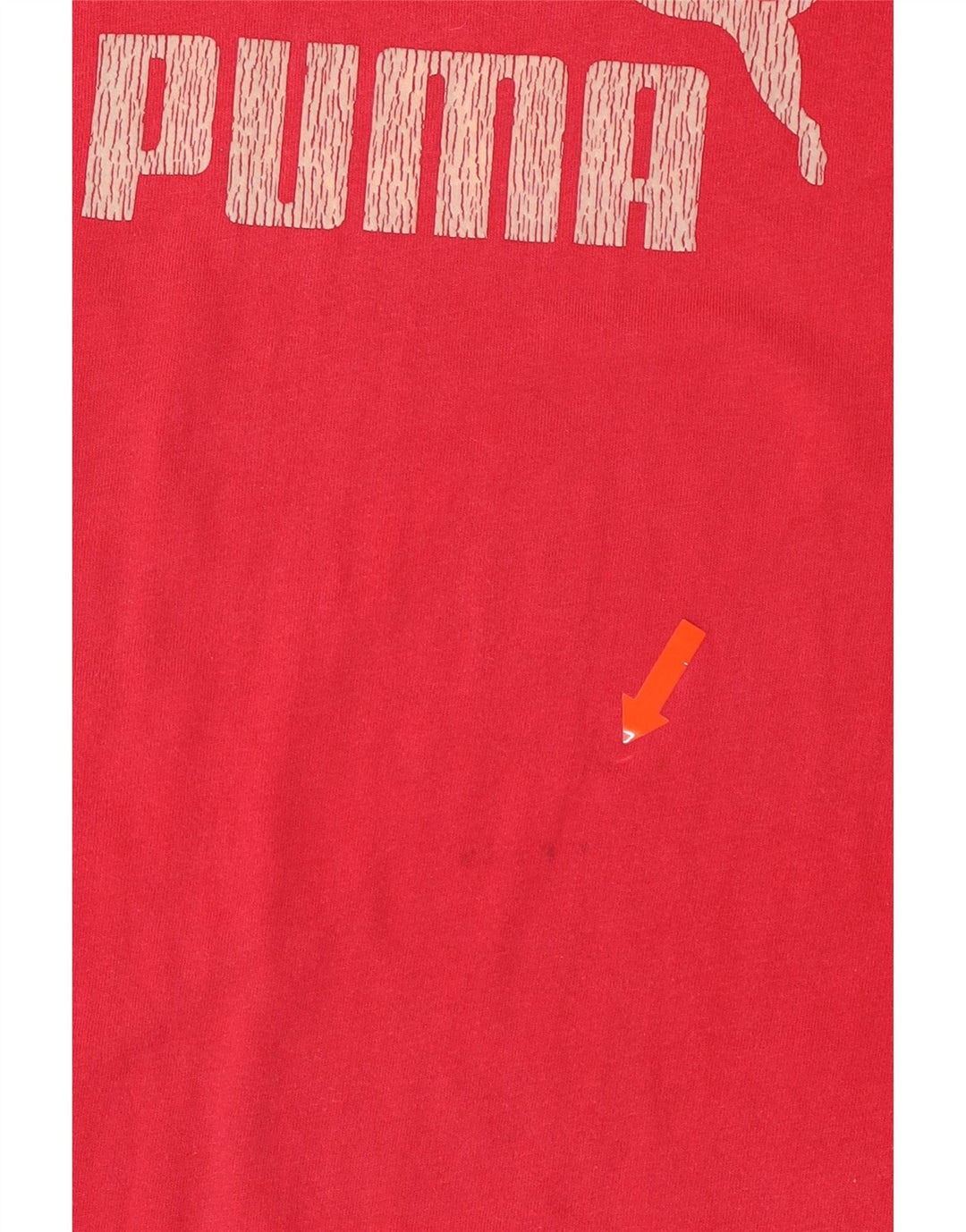 PUMA Womens Graphic T-Shirt Top UK 12 Medium Red Vintage Puma and Second-Hand Puma from Messina Hembry 