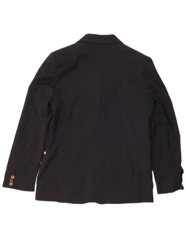 ALVIERO MARTINI Boys 3 Button Blazer Jacket 13-14 Years XL Navy Blue