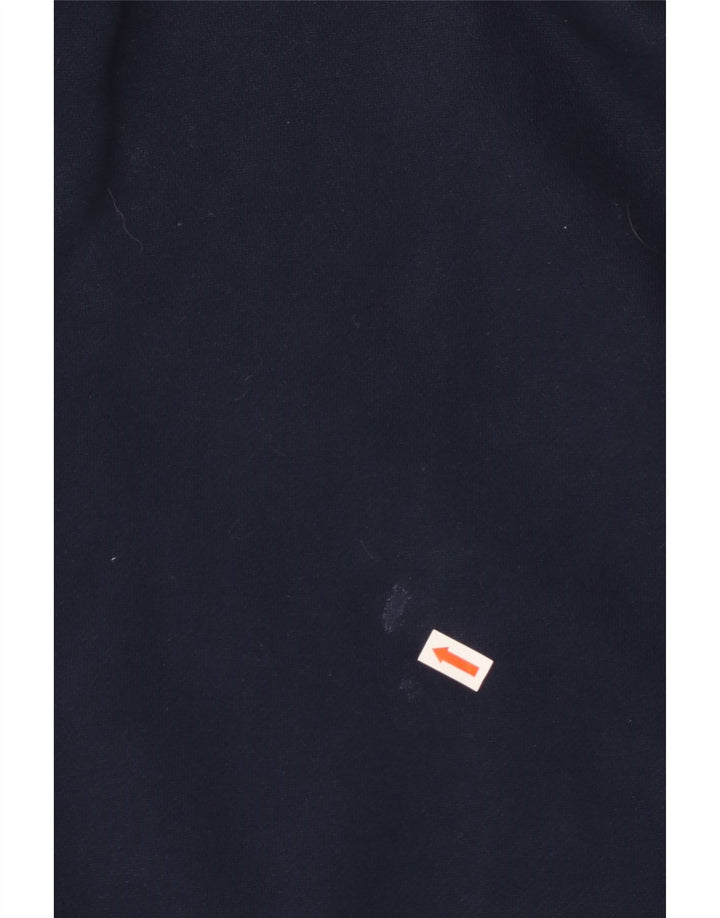 TOMMY HILFIGER Ανδρικό πουλόβερ με κουκούλα με φερμουάρ XL Μπλε βαμβακερό