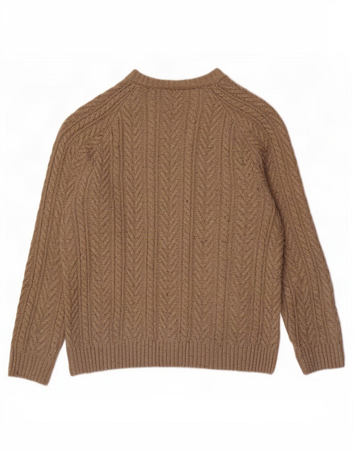 Ανδρικό πουλόβερ Zara Boat Neck Jumper Μεγάλο Μπεζ