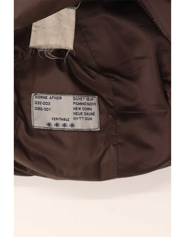 Moncler Γυναικείο παλτό με επένδυση μεγέθους 3 Μεγάλο καφέ