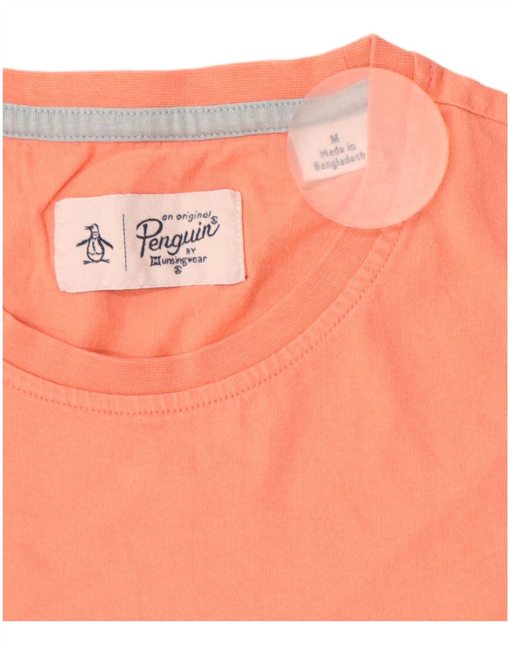 Ανδρικό T-Shirt Penguin Top Μεσαίο Ροζ Βαμβακερό