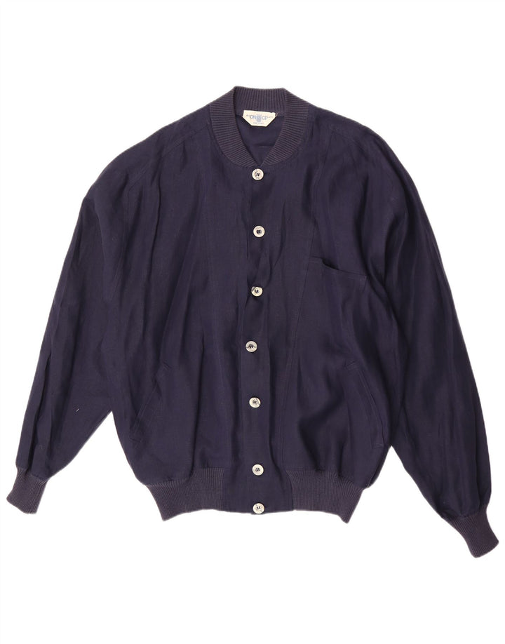 Ανδρικό μπουφάν Avon Celli Loose Fit Bomber IT 46 Μικρό λινό Navy Blue