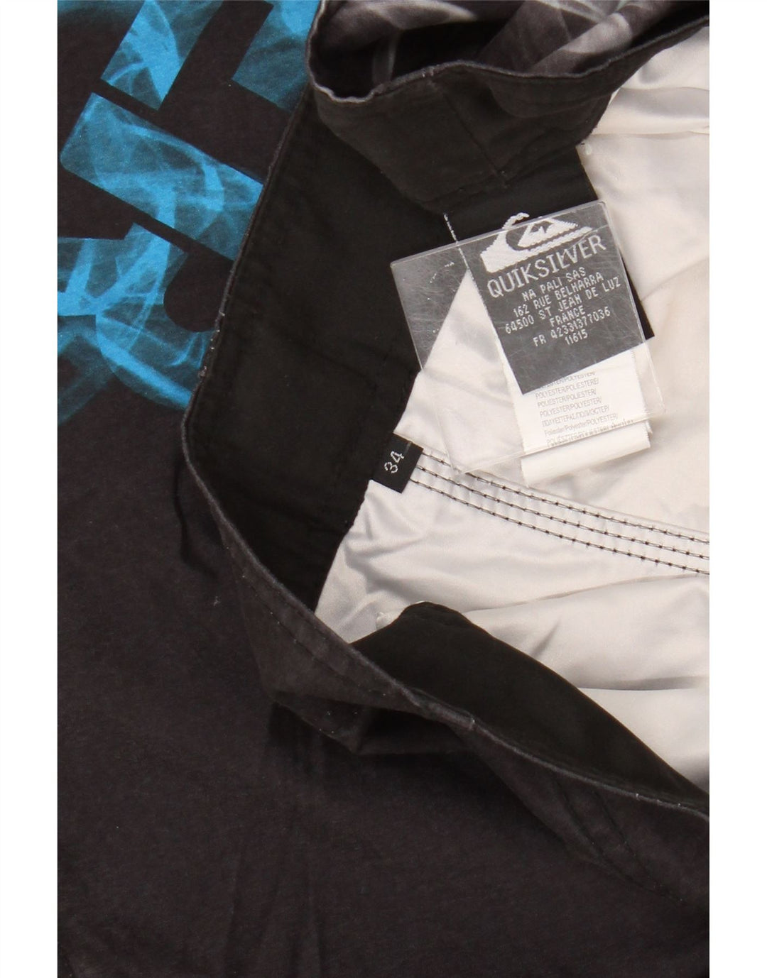 Ανδρικό σορτς κολύμβησης Quiksilver Graphic Cargo μεγάλο μαύρο πολυεστέρα