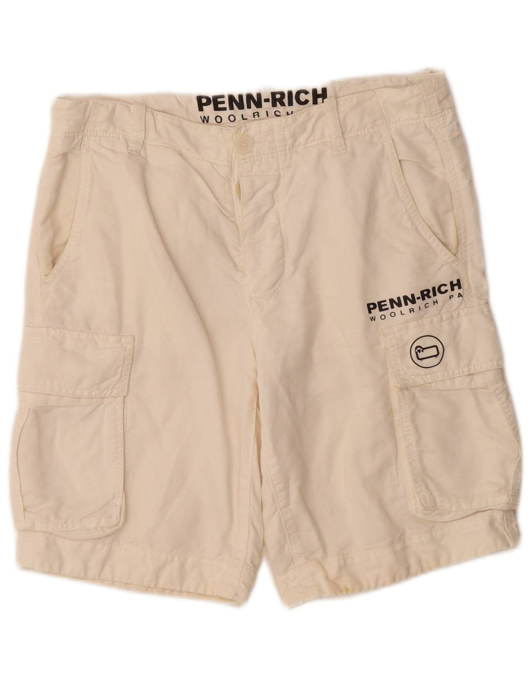 Woolrich Ανδρικά γραφικά σορτς φορτηγών Penn-Rich Small W29 Off White Λευκά
