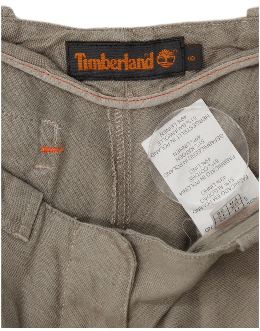 Timberland γυναικείο ίσιο παντελόνι Chino US 6 Medium W28 L30 Γκρι βαμβακερό