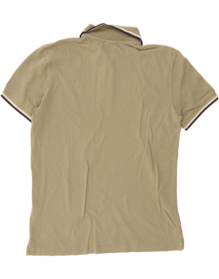 DIADORA Mens Polo Shirt Large Khaki Cotton Vintage Diadora and Second-Hand Diadora from Messina Hembry 