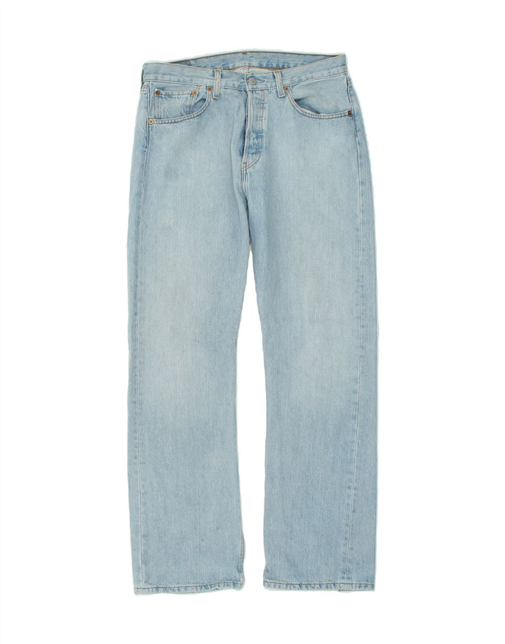 LEVI'S Ανδρικό τζιν 501 ίσιο W32 L32 Μπλε βαμβακερό