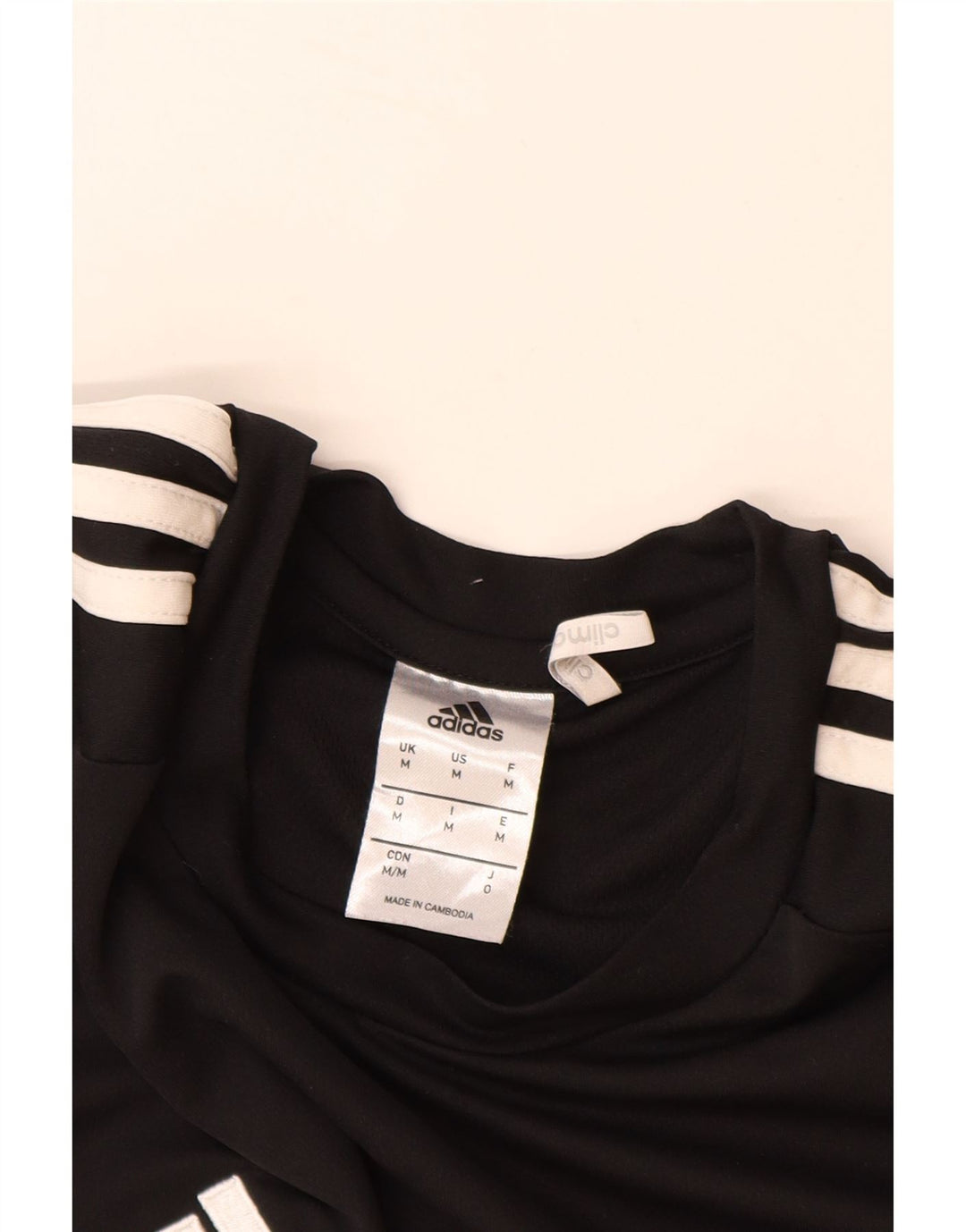 Ανδρικό T-Shirt Climalite ADIDAS Top Medium Black Colorblock Πολυεστέρας