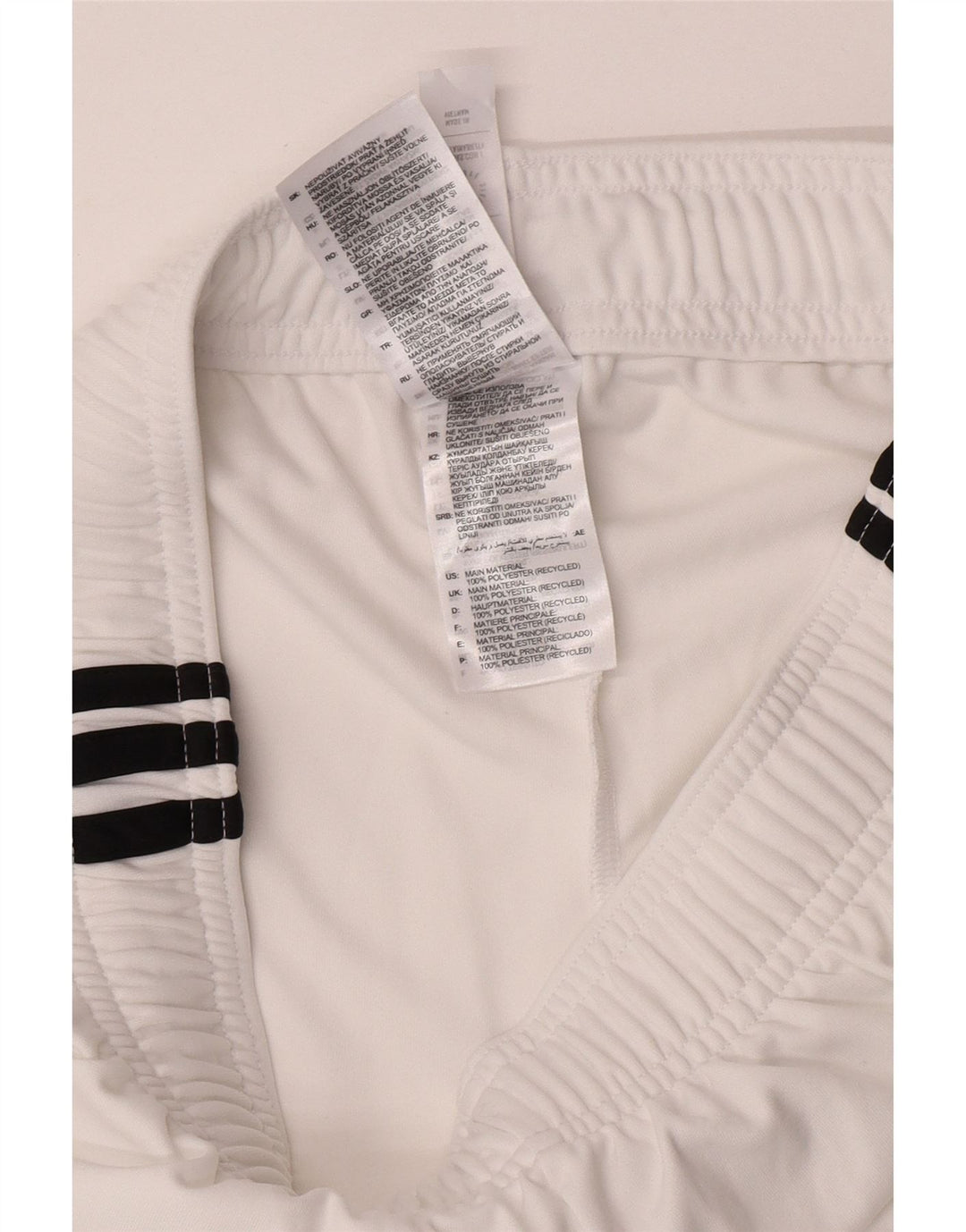 Αθλητικό σορτς Adidas Ανδρικό Μάντσεστερ Γιουνάιτεντ από μεσαίο λευκό πολυεστέρα