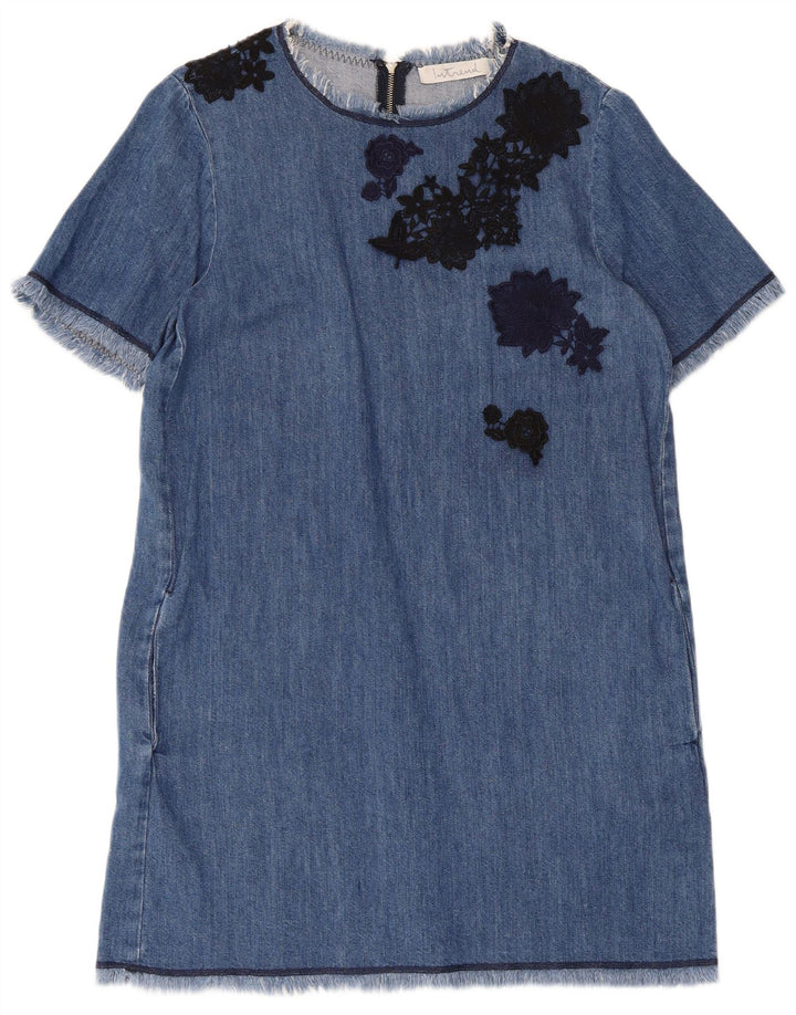 Intrend Γυναικείο Τζιν Φόρεμα UK 14 Medium Blue Floral