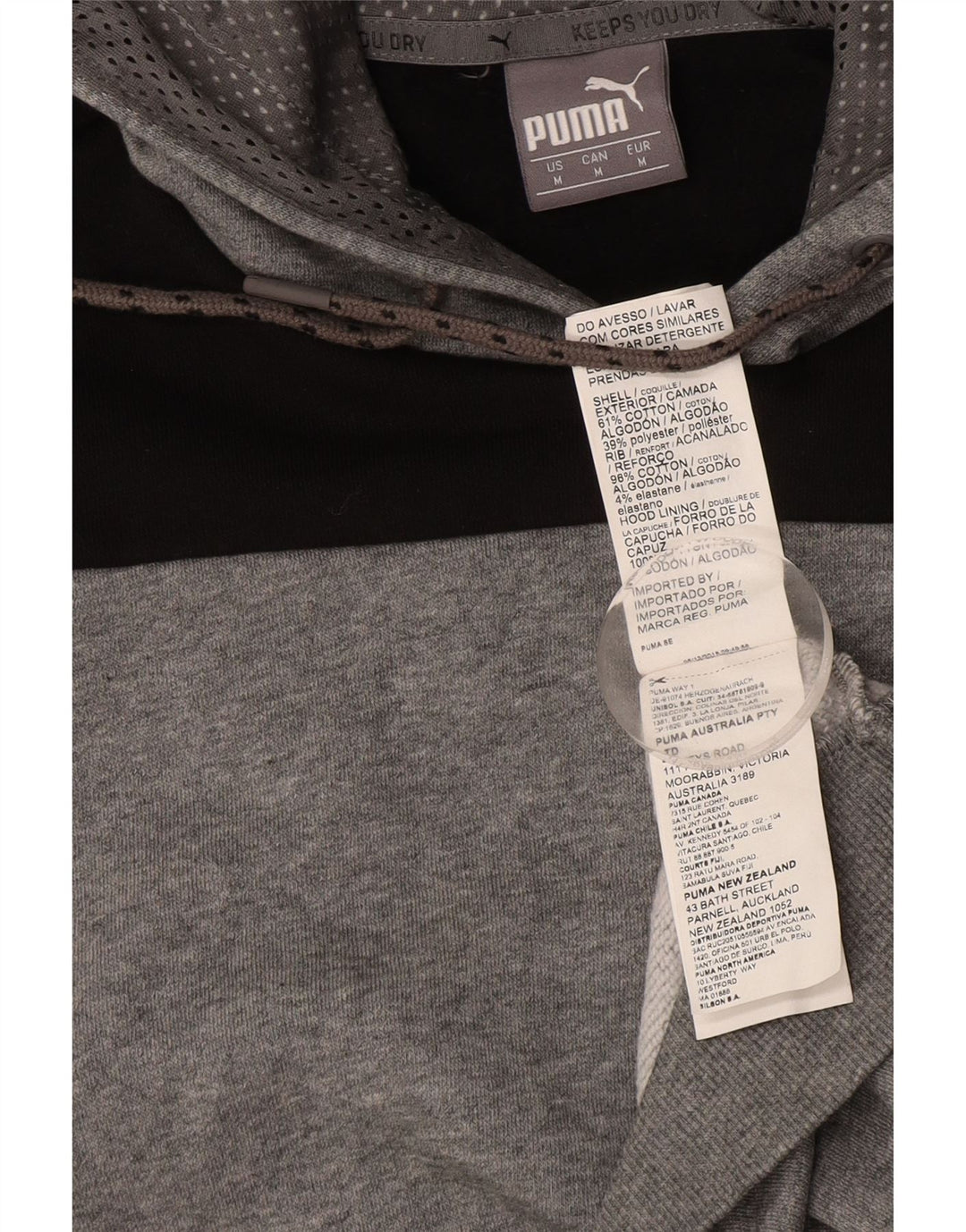 Ανδρικό γραφικό κουκούλα PUMA, μεσαίο γκρι, βαμβακερό