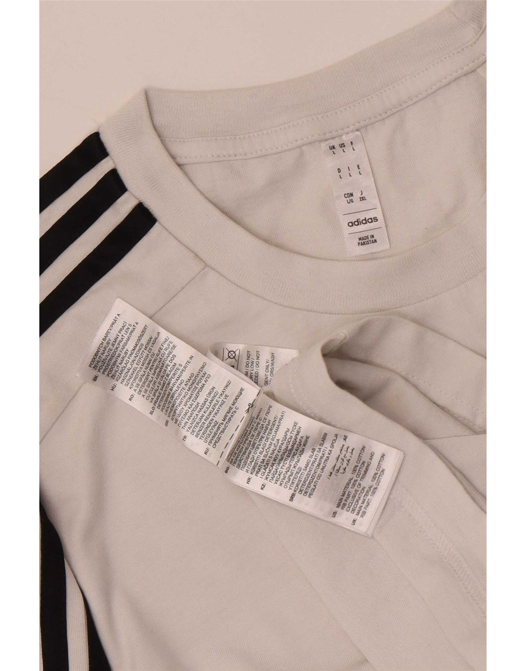 Ανδρικό T-Shirt Adidas Top μεγάλο λευκό βαμβακερό