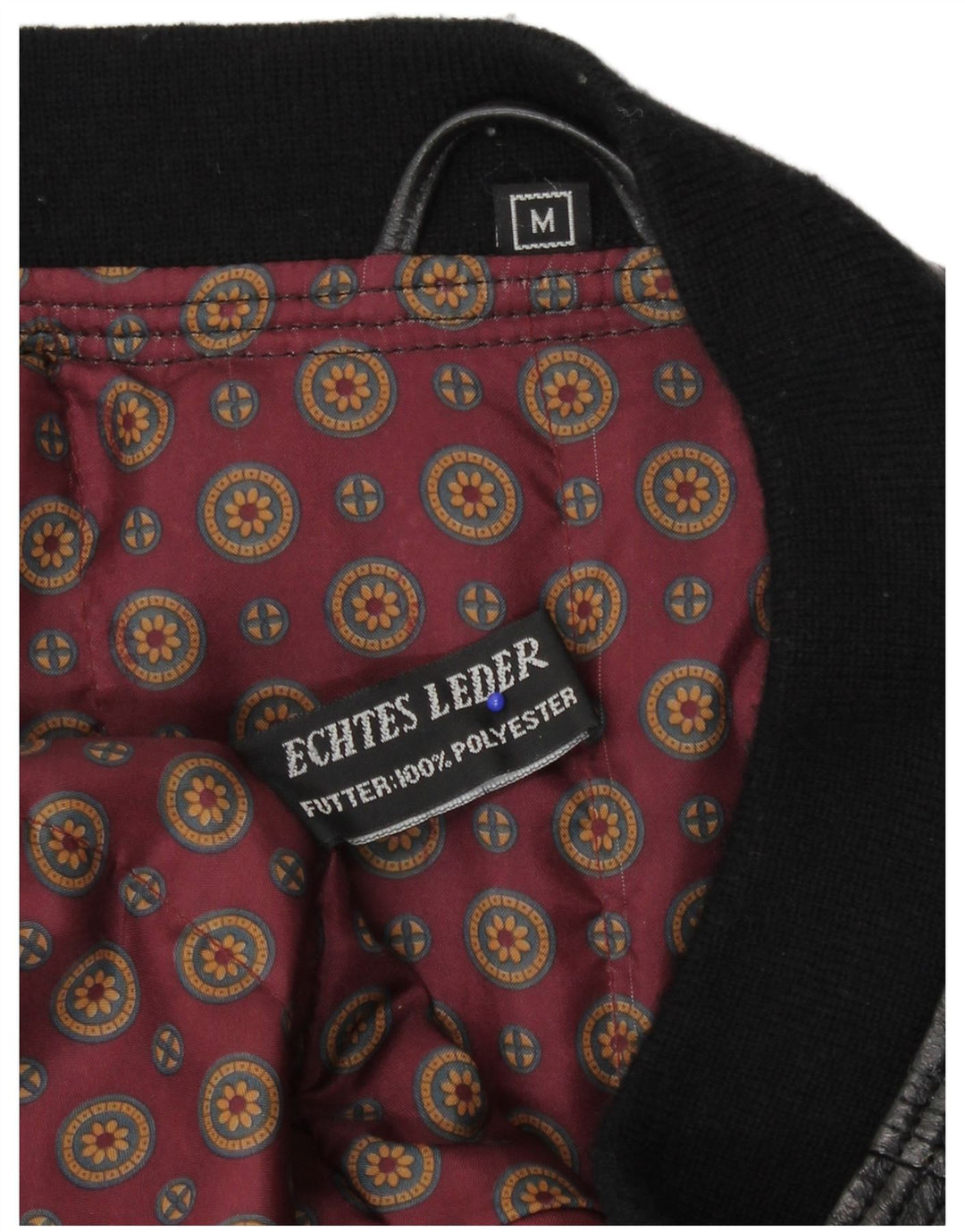 Vintage Ανδρικό Δερμάτινο Μπουφάν UK 38 Medium Black Leather