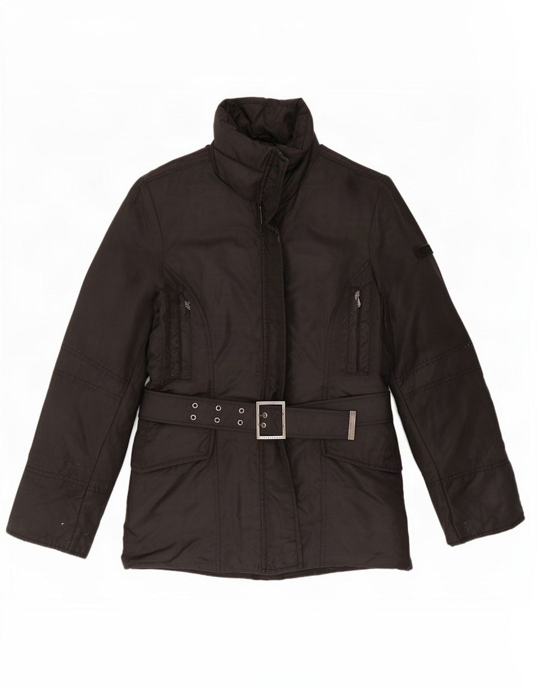 PEUTEREY Γυναικείο μπουφάν με επένδυση IT 44 Medium Black Nylon