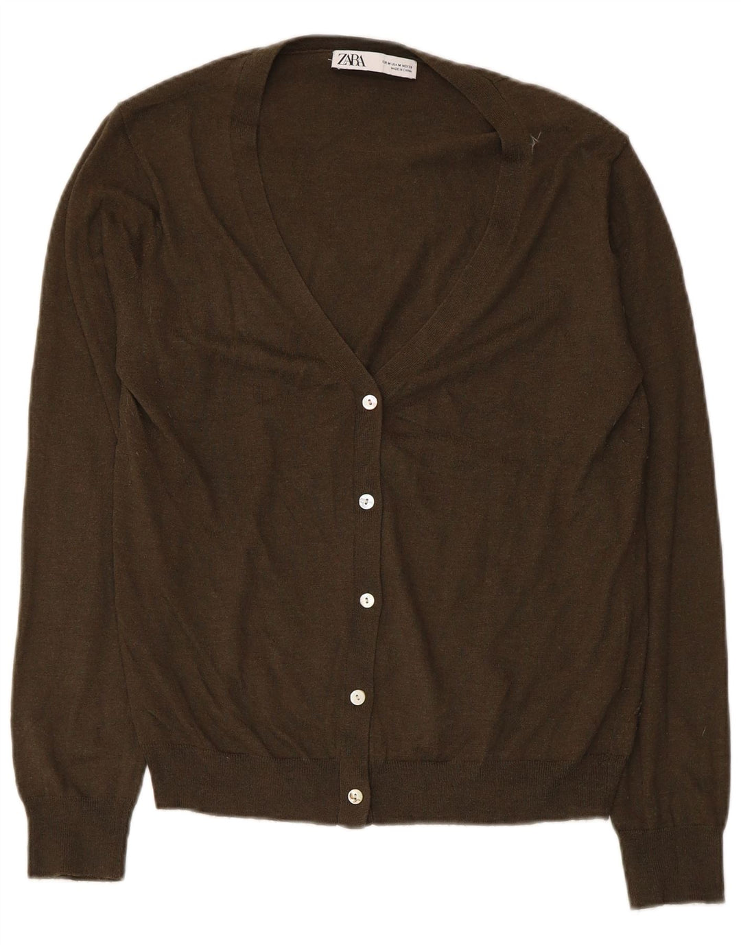 Zara Γυναικείο πουλόβερ UK 12 Medium Khaki