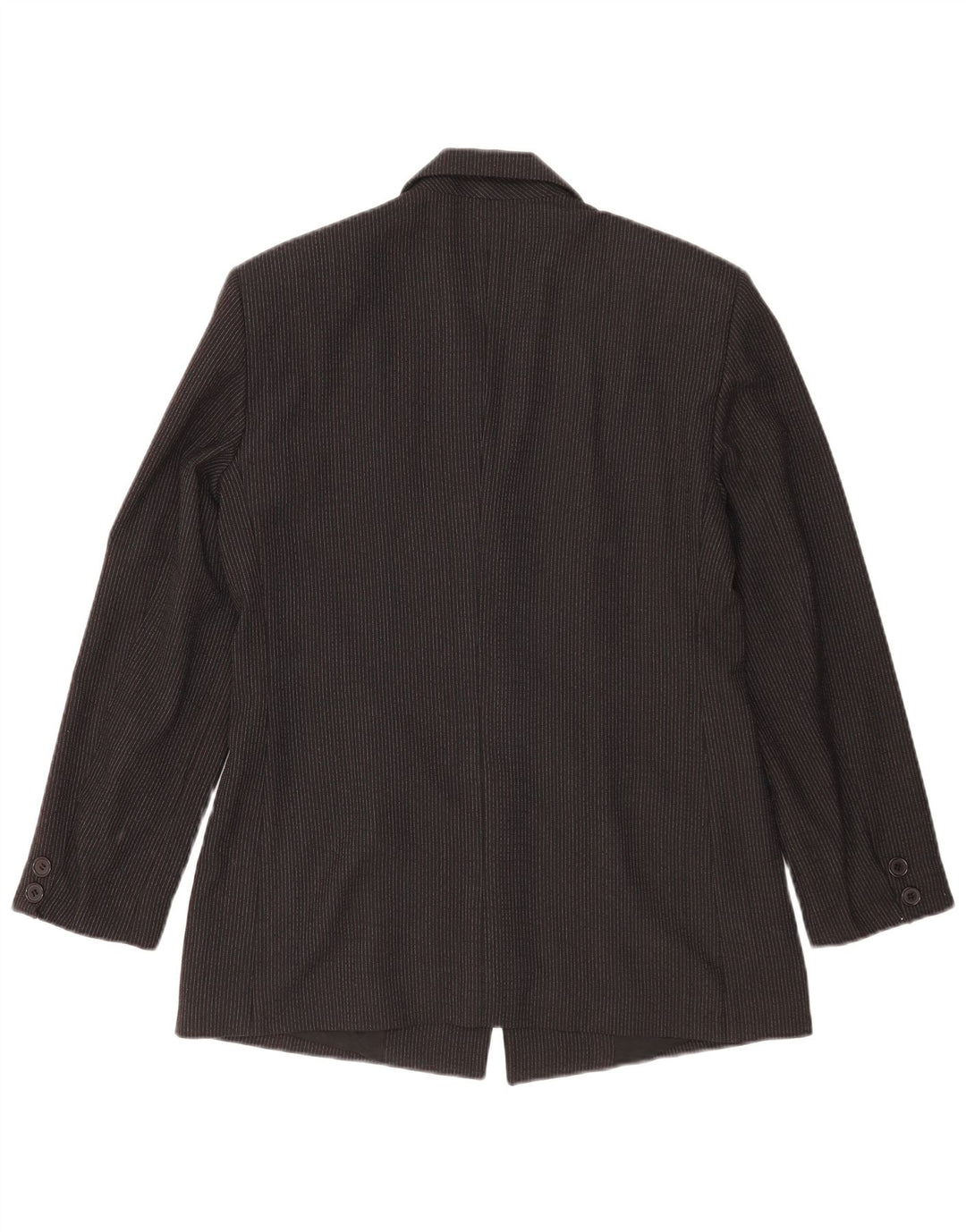 Benetton Γυναικείο Μπουφάν Blazer IT 46 Large Black Pinstripe