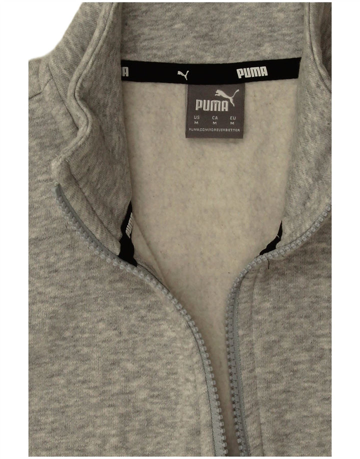 Γυναικείο φούτερ Puma με φερμουάρ Jumper UK 14 Μεσαίο γκρι βαμβακερό