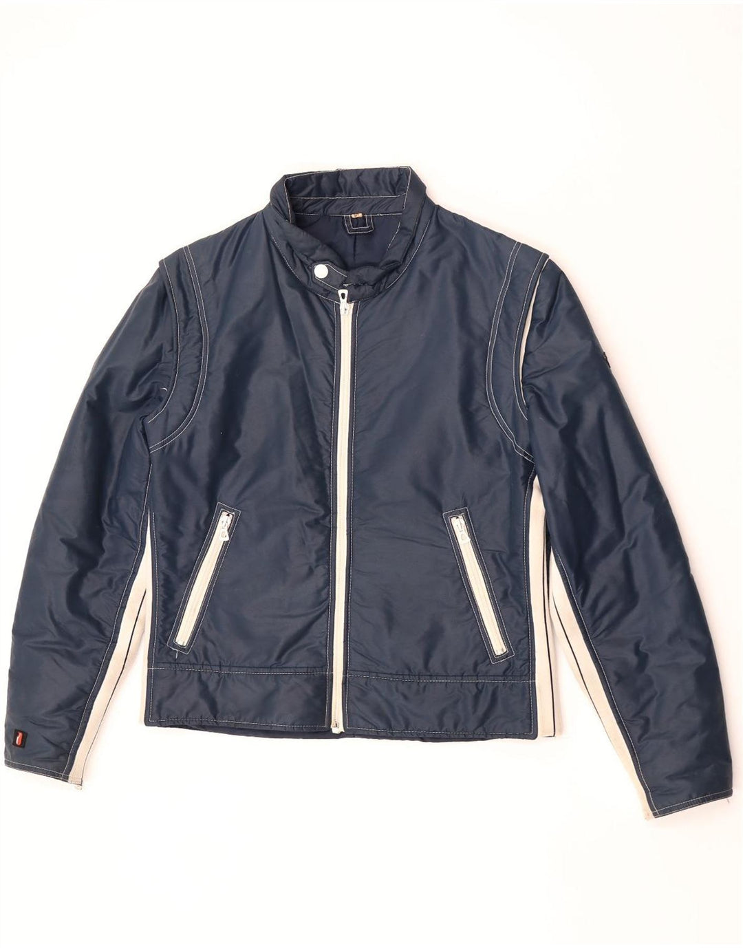 Vintage Ανδρικό μπουφάν Bomber IT 52 XL Navy Blue Colourblock