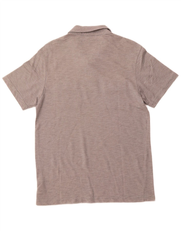 GUESS Ανδρικό πουκάμισο στρατιωτικό πόλο με μεγάλο γκρι βαμβακερό ρίγες