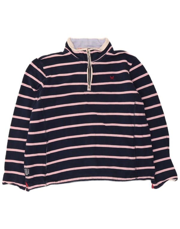 Crew Clothing Γυναικεία μπλούζα μεγάλου μεγέθους Jumper UK 18 XL Navy Blue ριγέ