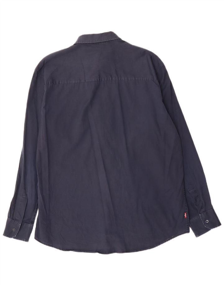 Ανδρικό πουκάμισο Levi's Large Navy Blue από βαμβάκι