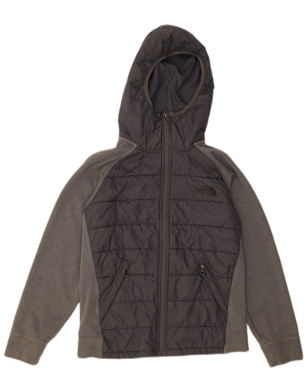 The North Face Boys Zip Hoodie πουλόβερ 11-12 ετών μεγάλο γκρι χρώμα