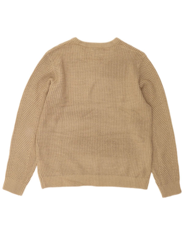 Jack & Jones Ανδρικό πουλόβερ με λαιμόκοψη 2XL Μπεζ ακρυλικό