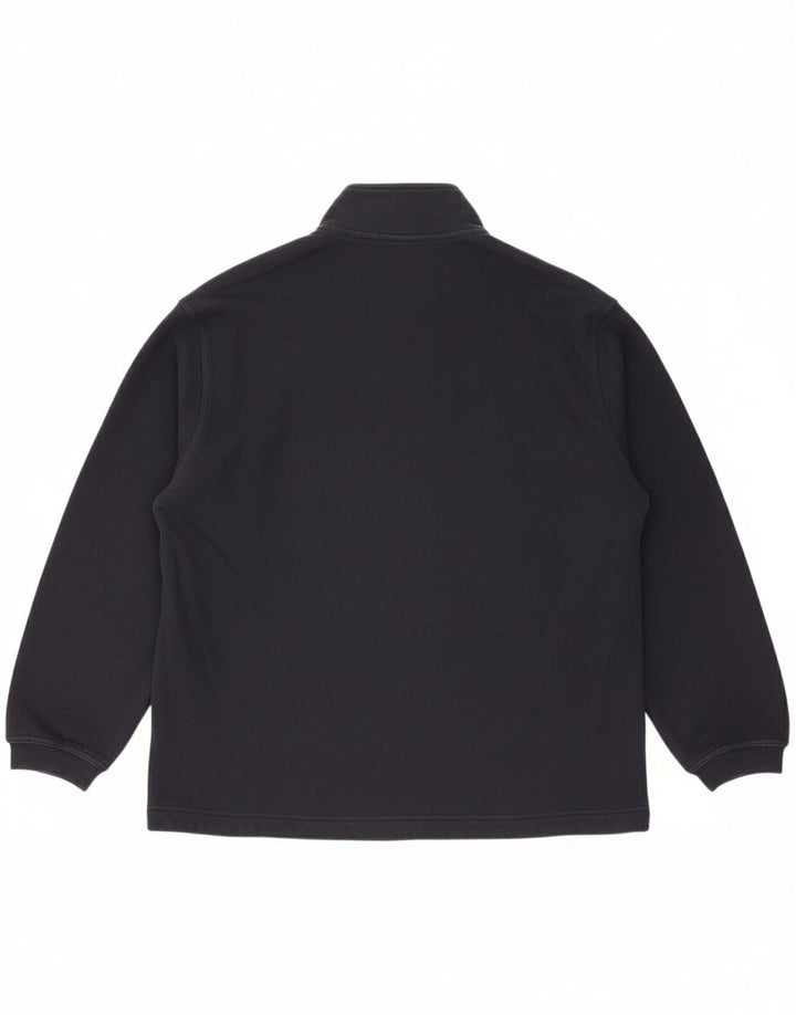 PUMA Mens Zip Neck Sweatshirt Jumper Medium Navy Blue Cotton