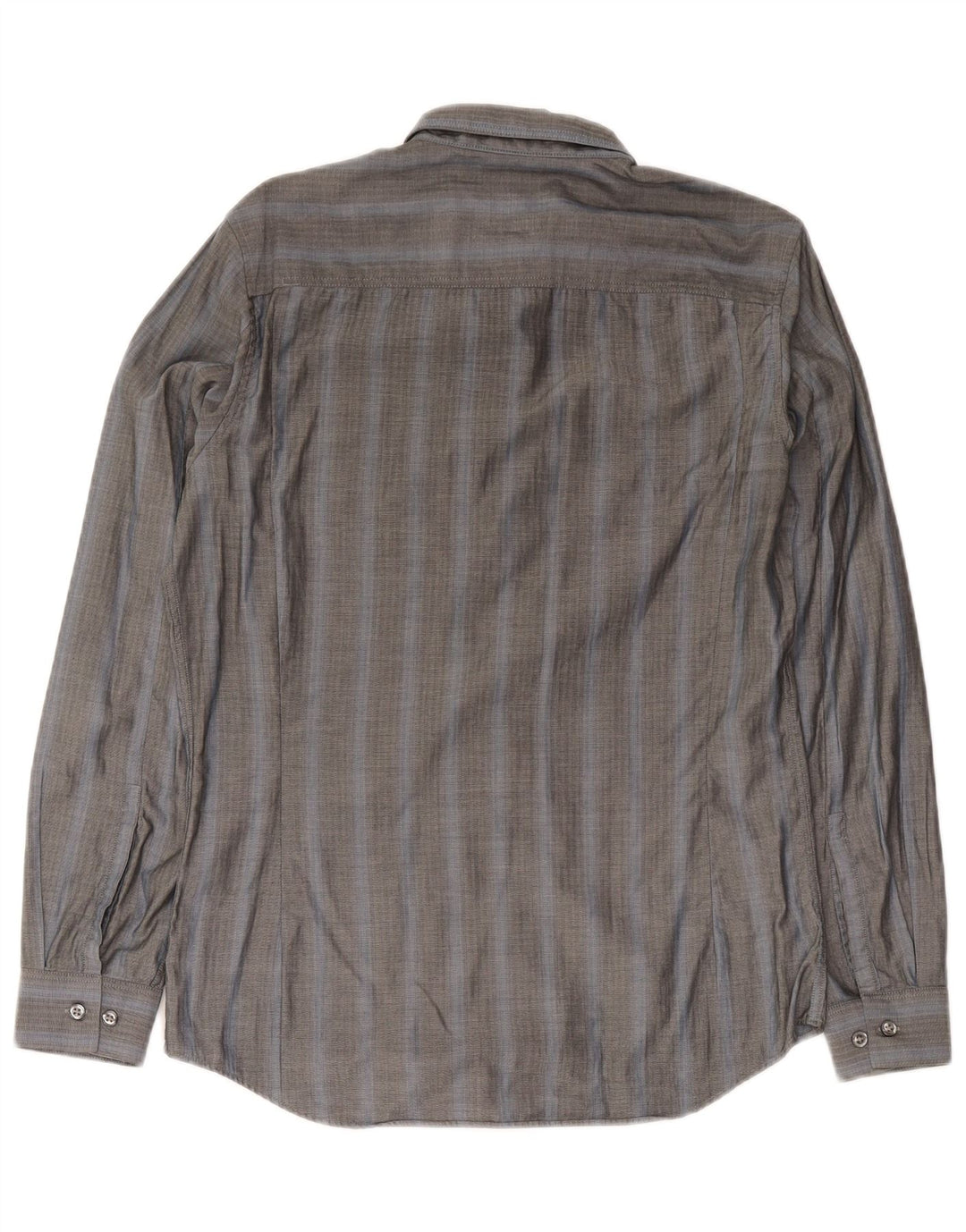 Ανδρικό πουκάμισο Calvin Klein Slim Fit Μικρό Γκρι βαμβακερό ψαροκόκκαλο