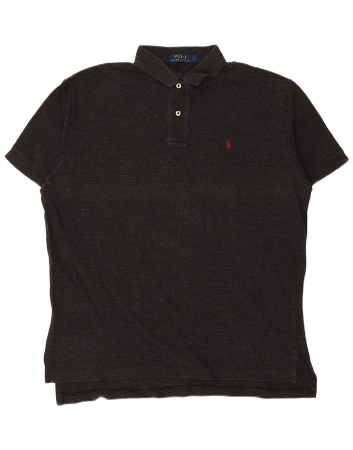 POLO RALPH LAUREN Ανδρικό πουκάμισο polo μεγάλο γκρι